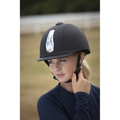 Kask jeździecki CHOPLIN "Premium grainé" | Czarny