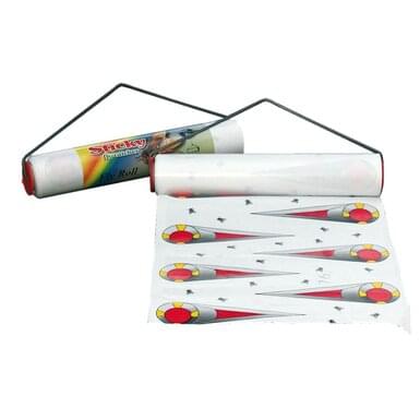 Lepka rolka na muchy z metalowym uchwytem 9m