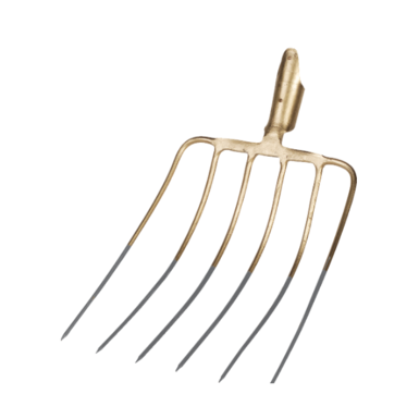 Widły do kukurydzy | z sprężyną | 6 zębów