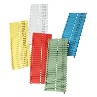 UKALTAG Kolczyki dla owiec (100 sztuk) | 1 do 100