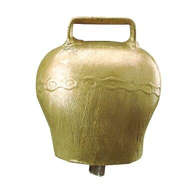 KAMER Dzwonek stalowy w stylu alpejskim, wypukły | Kolor brązowy