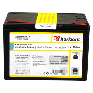 horizont Bateria alkaliczna 9 V | turbomax® AB150 (9 V / 150 Ah)