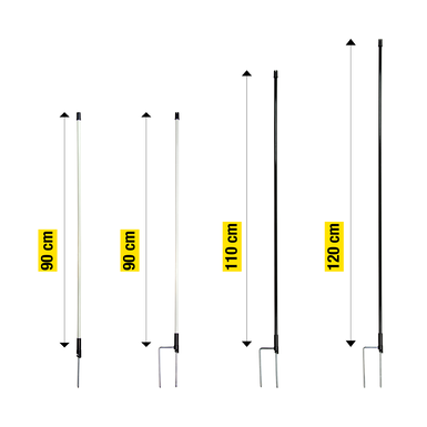 horizont Zamienny słupek do ogrodzeń elektrycznych | włókno szklane (5 sztuk)