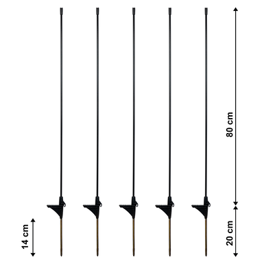 Pfahl Begr-Zaun 80 FG, ES