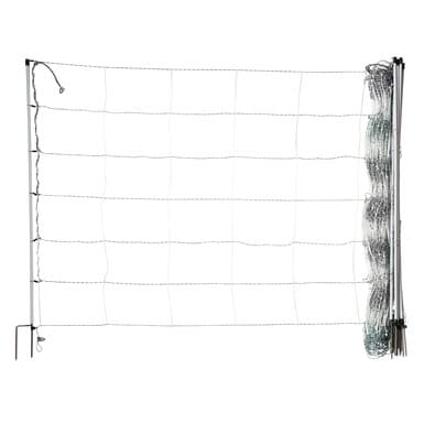 horizont siatka dla owiec turbomax ® o wysokiej energii, pleciona, z uziemieniem i przewodnikiem uziemiającym | wysokość 120 cm | długość 50 m | podwójny kolec | możliwość elektryzowania