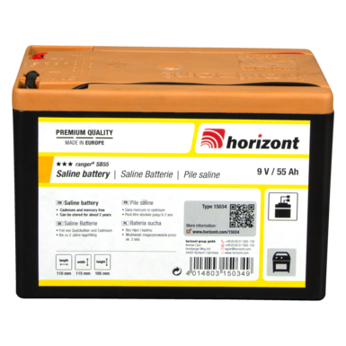 horizont Bateria cynkowo-węglowa 9 V | ranger® SB55 (9 V / 55 Ah)