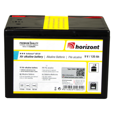 horizont 9 V Bateria alkaliczna - turbomax® AB120 (9 V / 120 Ah)