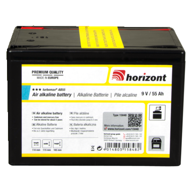 horizont Bateria alkaliczna 9 V | turbomax® AB55 (9 V / 55 Ah)