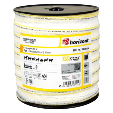 horizont Taśma ogrodzeniowa ranger® T40 - W | 200 m | 40 mm | 8 przewodów