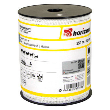 horizont Taśma do ogrodzenia elektrycznego trapper® T10-W | 250 m | 10 mm | 3 przewodniki