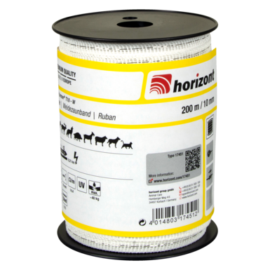horizont Taśma do ogrodzenia pastwisk farmer® T10-W | 200 m | 10 mm | 3 żyły
