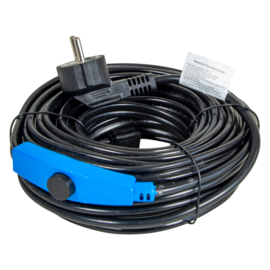 Kabel grzejny z termostatem do ochrony przed zamarzaniem 12 m | 230 V | 192 W