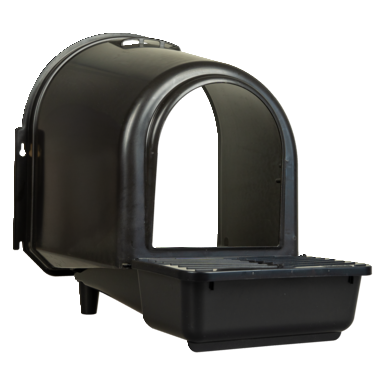 Gniazdo lęgowe z tacą ociekową | z recyklingu | czarne