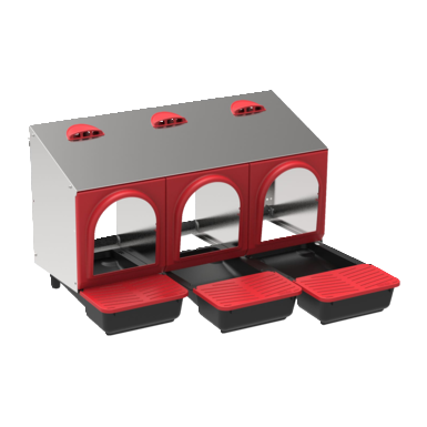 Kurnik PLATINUM dla kur | metalowe | 3 przegródki