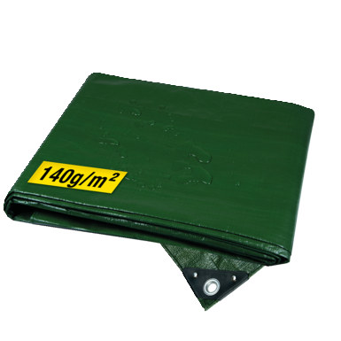 Abdeckplane, grün, 2x3m 140g/m