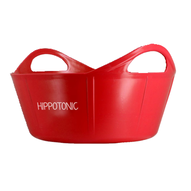 Hippotonic Flexi-Eimer | z ergonomicznymi uchwytami do przenoszenia (15 l) | czerwony
