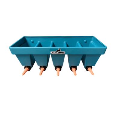 STALLION Poidło dla cieląt z dozownikiem | 5 miejsc do picia (40 l) MEGA MM5