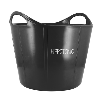 Hippotonic – elastyczne wiadro z ergonomicznymi uchwytami (28 L) | czarne