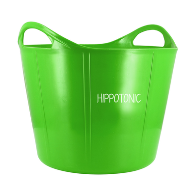Hippotonic – elastyczne wiadro z ergonomicznymi uchwytami (28 L) | zielone
