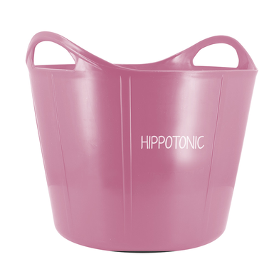 Hippotonic – elastyczne wiadro z ergonomicznymi uchwytami (28 L) | różowe