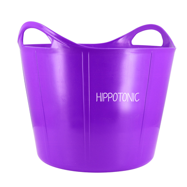 Hippotonic – elastyczne wiadro z ergonomicznymi uchwytami (28 L) | fioletowe