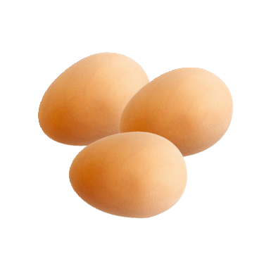 CHICK'A Jaja do inkubacji dla kur | Gumowe | 3 sztuki