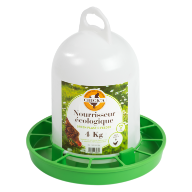 Automatyczny podajnik paszy dla kurczaków | Greenline z tworzywa sztucznego BIO (4 kg)