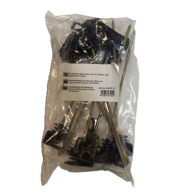 horizont long-handled insulator tape | black | 10 pieces 