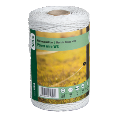 Plecionka do ogrodzeń elektrycznych ADIC Power wire W3 | 300 m | 3 x 0,15 mm