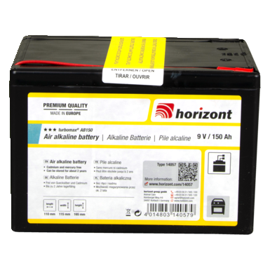 horizont 9 V 150 Ah bateria alkaliczna - Turbomax® AB150