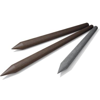 Palik okrągły 175cm Ø60mm szary