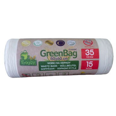 35L BIO Waste Bags – 75 pcs. (5 rolls x 15 pcs.) | Green Tree