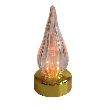 Elegancki Wkład LED do Zniczy – Złoty Blask (15 cm) | 1 szt.