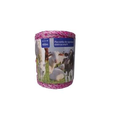 horizont Rolos Plecionka 400M | Przędza różowa